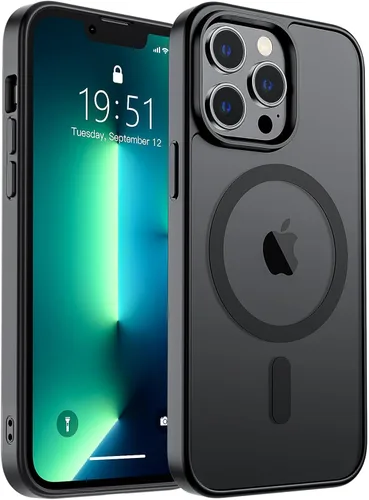 Vista 189 de zapica Funda magnética para iPhone Air, con protector de pantalla de vidrio templado, compatible con MagSafe, translúcida mate, a prueba de golpes