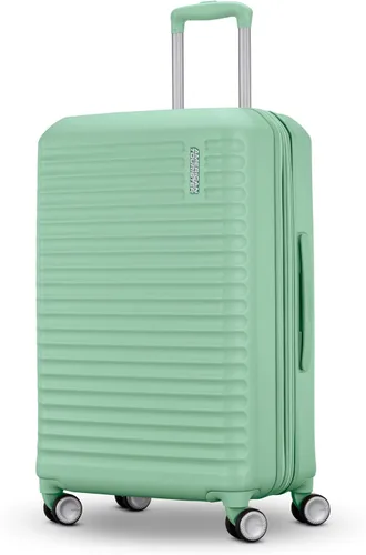 Vista 18 de American Tourister Stratum 3.0, aprobado por aerolíneas, equipaje rígido duradero, se expande 1.5", mango ajustable RightHeight, Negro