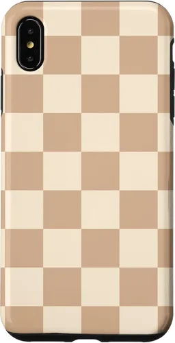 Vista 11 de Light Beige Classic Checkered Big Checkerboard Case for iPhone 17