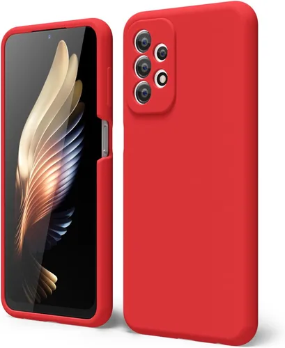 Vista 80 de oakxco Funda para teléfono Samsung Galaxy A12 con agarre de silicona líquida, linda delgada fina suave cubierta de gel de goma TPU lisa para mujeres