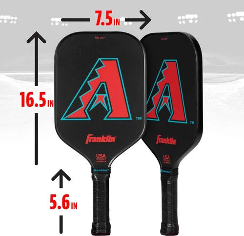 Vista 2 de Franklin Sports Palas de Pickleball del Equipo MLB - Palas de Pickleball con Logo y Colores Oficiales del Equipo de Béisbol MLB + Serie de Firma