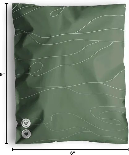 Vista 7 de Impack - Paquete de 25 sobres de polietileno de 10 x 13 pulgadas, bolsas de envío biodegradables para ropa, sobres de correo autoadhesivos