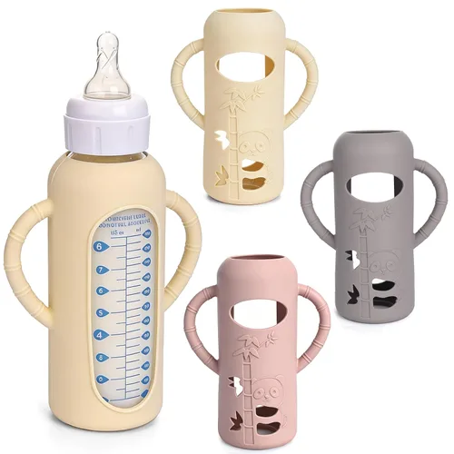 Vista 10 de Paquete de 3 fundas de silicona para botellas de vidrio Dr. Brown's de 4