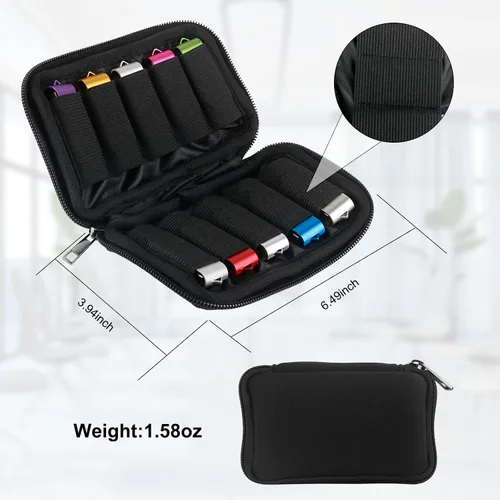 Vista 8 de Funda de unidad flash y estuche de disco duro externo, soporte portátil USB, funda protectora EVA a prueba de golpes para almacenamiento USB SSD