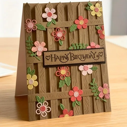 Vista 5 de Lapoo Troquel de corte de flores para álbumes de recortes, plantillas de corte duraderas para álbumes de recortes, álbum de fotos, tarjetas de papel