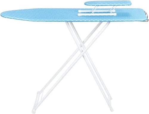 Vista 5 de Tabla de planchar, tabla de planchar de tamaño completo, tabla de planchar de escritorio de 42 pulgadas con soporte para plancha, altura ajustable