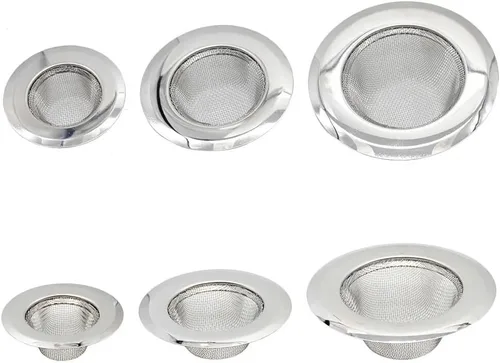 Vista 3 de Atrapapelo de acero inoxidable para bañera, Orificio De Drenaje De Ducha, Trampa De Filtro, Colador De Fregadero De Alambre De Metal, Accesorios De