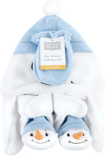 Vista 2 de Hudson Baby Conjunto de sombrero, guante y botín para niñas