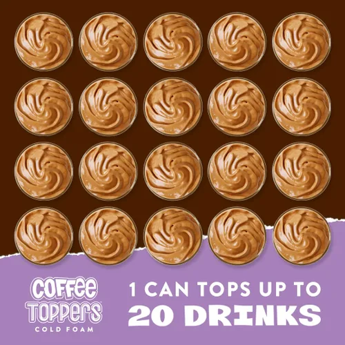Vista 5 de Coffee Toppers Cold Foam Mocha 15 onzas (paquete de 3), Be Your Own Barista, Kosher