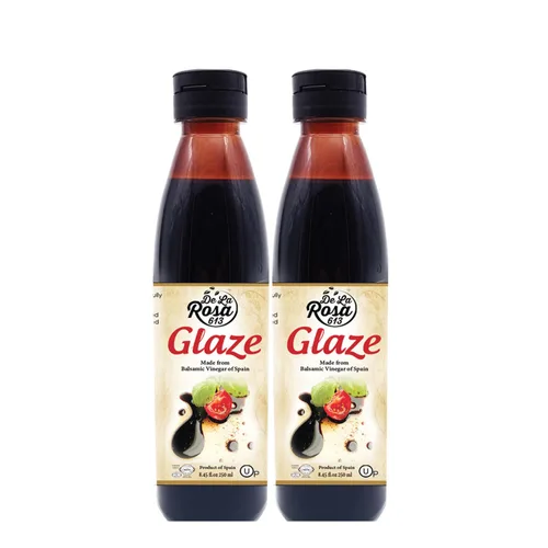 Vista 10 de De La Rosa Dark & White Balsamic Glaze Premium Bundle (8.45 oz 2 unidades)