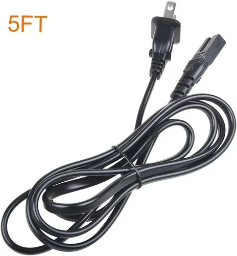 Vista 2 de ABLEGRID Cable de alimentación de 4.9 ft de CA, enchufe de enchufe para Memorex 2Xtreme 2 X Tree Digital AM-FM reproductor de CD portátil Boombox