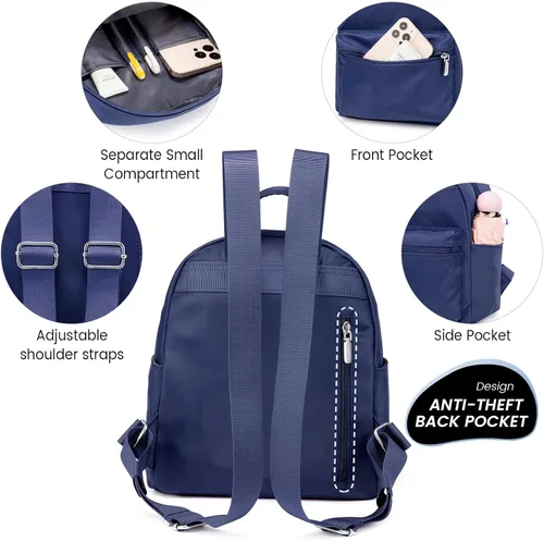 Vista 5 de LOVEVOOK Mini mochila pequeña y linda mochila de moda para niñas y mujeres