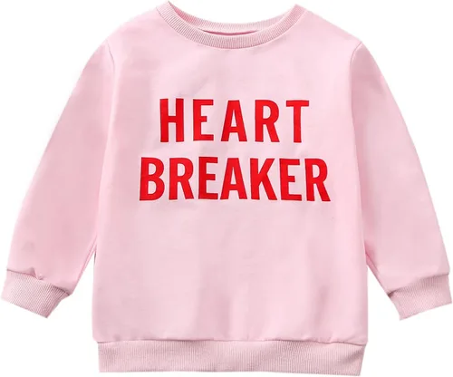 Vista 219 de Traje de San Valentín para bebé, niña, niño, traje de San Valentín, sudadera de manga larga con estampado de corazón