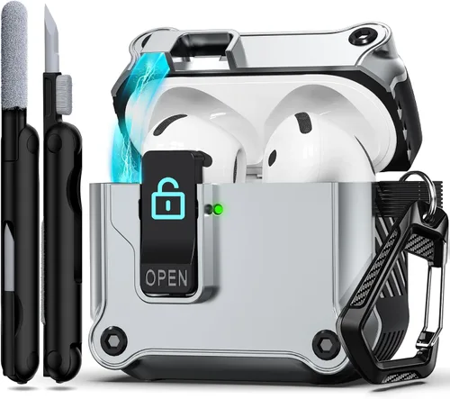 Vista 22 de RFUNGUANGO Fundas protectoras para Airpods de 2ª y 1ª generación, color 2º -Blanco