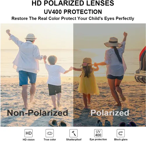 Vista 7 de Pro Acme Lentes de sol polarizados de aviador para mujeres y hombres, marco de aviador pequeño para cara pequeña, mujeres y jóvenes, 2.047 in