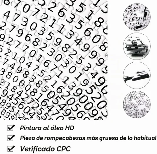 Vista 4 de Bgraamiens Rompecabezas - Día de π Rompecabezas Místico Rompecabezas π Difícil Rompecabezas Redondo Único de Números para Adultos (Espiral π)