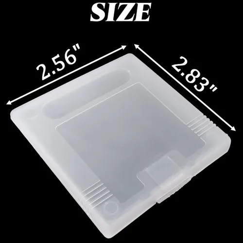 Vista 2 de GXXMEI 12PCS Clear Protective Game Cartridge Case Storage Box Suitable for Nintendo Gameboy Color GBC GB GBP