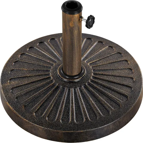 Vista 12 de Yaheetech - Base de sombrilla resistente para exteriores, 22 libras, color bronce