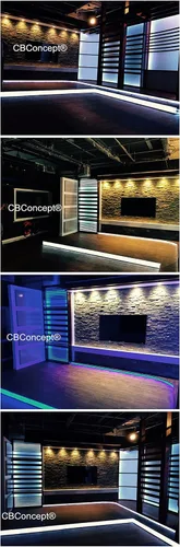 Vista 8 de CBconcept Listado UL, 50 pies, 5500 lúmenes, 6000 K blanco puro, regulable, tira de luz LED plana flexible de 110-120 V CA, 930 unidades 3528 LED