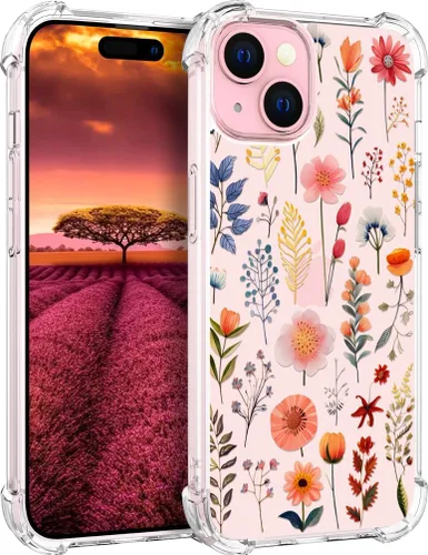 Vista 36 de Funda compatible con iPhone 15, bonita funda transparente para mujer, funda de silicona transparente para teléfono, color negro, tigre poderoso