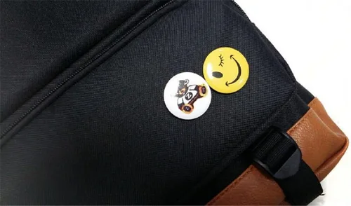 Vista 3 de Siawasey - Mochila de lona para cosechar de una sola pieza con diseño de anime