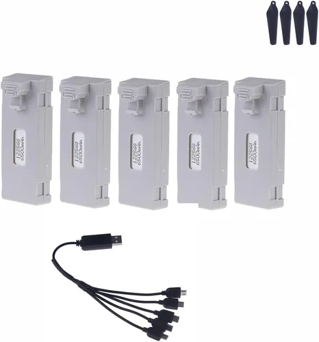 Vista 14 de RC Drone Battery for E88 E99 E88PRO E525 E99PRO, K3 3.7V 6500Mah Quadcopter Helicopter Mini Drone Battery(1pcs 6500mah e88)