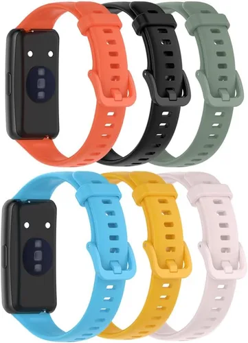 Vista 24 de Senter Correa de repuesto de goma suave de liberación rápida para reloj inteligente Huawei Band 7