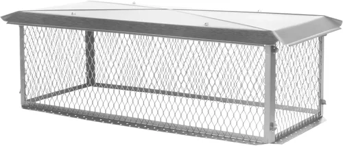Vista 10 de [Usado] HY-GUARD Tapa de chimenea multichimenea, 35,56 cm x 53,34 cm x 20,32 cm, acero galvanizado