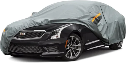 Vista 58 de Kayme Funda de Coche de Servicio Pesado Impermeable para Todo Tipo de Clima, Ajuste Personalizado para Tesla Model S, Cubierta Exterior Completa