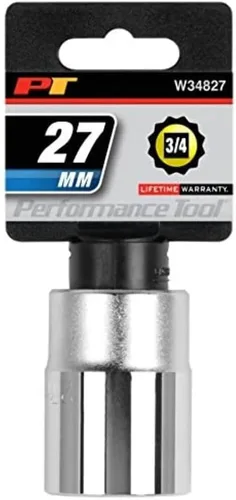 Vista 30 de Performance Tool W34560 Dado Estándar SAE de 12 Puntos de 3/4 Pulgadas de Impulsor, 1-7/8 Pulgadas