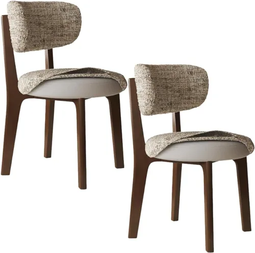 Vista 34 de YVYKFZD Solid Wood Dining Chairs, Armless Dining Room Chair Set, Upholstered Kitchen Chairs, Living Room Chair with Removable Fabric Seat Cushion