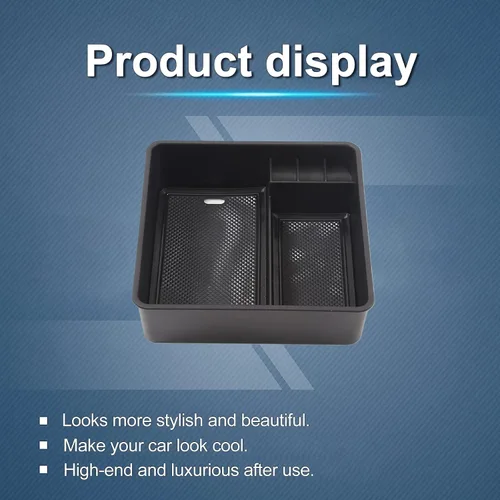 Vista 8 de HAPPYHORSE Organizador de reposabrazos de automóvil, caja de almacenamiento compatible con Land Rover Range Rover Sport/Vogue 2023-2026 reposabrazos