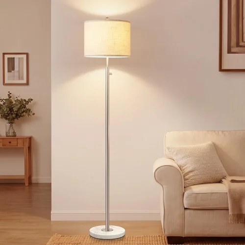 Vista 16 de Nintiue 【Actualizado】 Lámpara de pie regulable para sala de estar, bombilla LED de 11W incluida, lámpara de pie moderna, lámpara de pie alta
