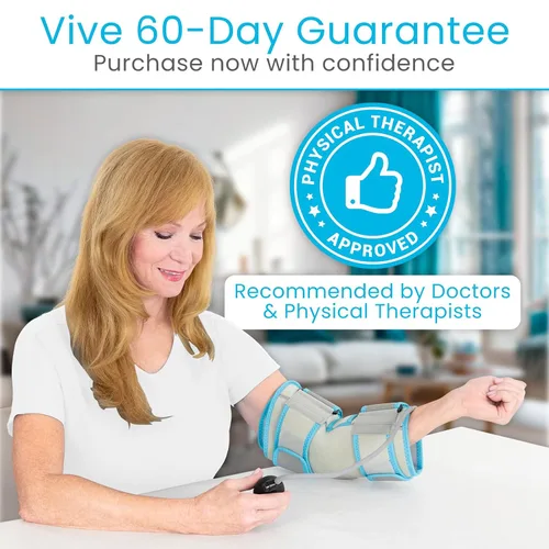 Vista 8 de Vive - Bolsa de hielo de compresión para codo con bomba inflable, alivio del dolor