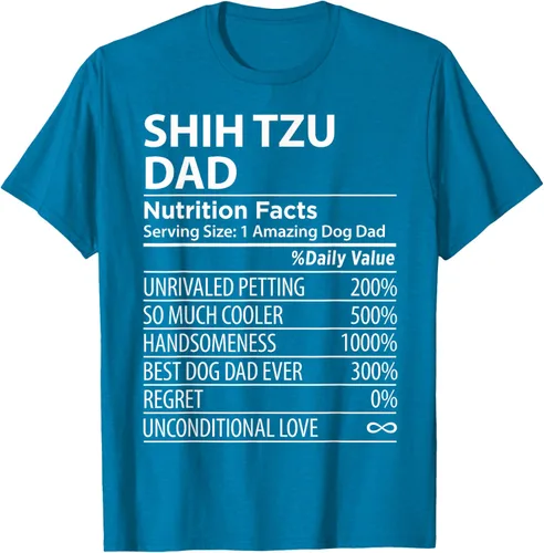 Vista 10 de Shih Tzu Dad - Camiseta divertida para dueño de perro Shih Tzu, Negro