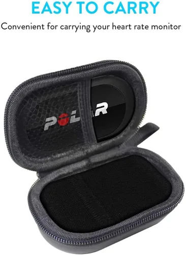 Vista 5 de TUDIA Funda vacía de EVA para monitor de frecuencia cardíaca con correa de pecho compatible con Polar H10, Zacurate Pro Series 500DL, 500BL oxímetro