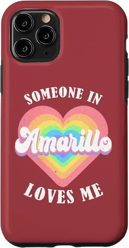 Vista 27 de iPhone 16 Someone In Amarillo Loves Me City Heart Case