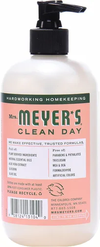 Vista 4 de Mrs. Meyer's Clean Day - Jabón líquido para manos, manzana, botella de 12.5 onzas líquidas