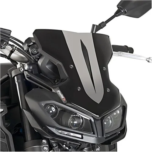 Vista 4 de Parabrisas compatible con MT-09 FZ-09 MT09 FZ09 2017-2020 2019 Deflectores de viento para motocicleta, MT09 FZ09 MT FZ 09 (color : humo, tamaño: 7)