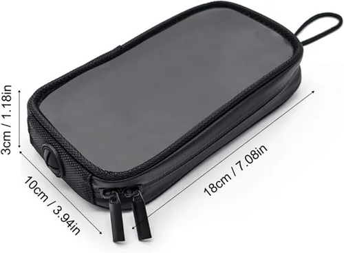 Vista 7 de Naysku Bolsa de tanque de motocicleta, soporte magnético para teléfono con conector para auriculares, bolsa transparente para tanque, bolsa