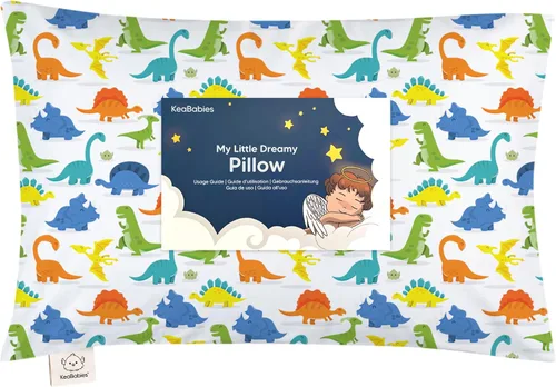 Vista 16 de Almohada para niños pequeños con funda - 13 x 18 pulgadas My Little Dreamy Almohada para niños pequeños de KeaBabies para viajar y dormir, funda