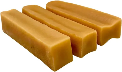 Vista 20 de Masticables prémium de queso de yak para perros del Himalaya - Masticables naturales de yak para perros grandes y pequeños - Masticables de leche