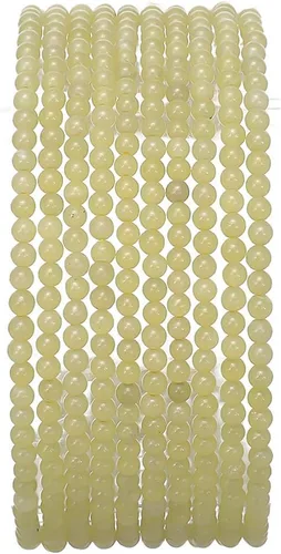 Vista 84 de BEADIA Cuentas redondas de jade africano natural de piedra suelta semipreciosas para hacer joyas 4MM 38cm/hebra