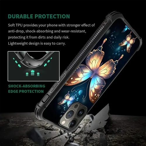 Vista 442 de Funda compatible con iPhone 8, a prueba de golpes, antiarañazos, bandera de ciervos de cola blanca de grano de madera estadounidense