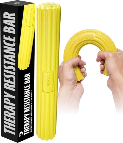 Vista 8 de DMoose Fitness Flex Resistance Bar for Physical Therapy - Non-Slip Odorless Material, Exercise Bar for Tennis & Golfers Elbow Tendonitis Relief