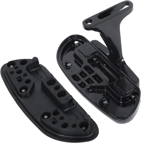 Vista 7 de XMT-MOTO Kit de estribo y montaje para pasajeros estilo Streamliner con estriberas ajustables en ángulo corto para Harley Davidson Touring modelos