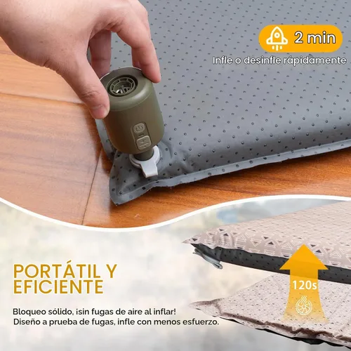 Vista 4 de Colchoneta de Aire para SUV Cama de Coche, Almohadilla Inflable para Coche y Camping con Bomba de Aire, Colchón de Camping de Espuma Viscoelástica