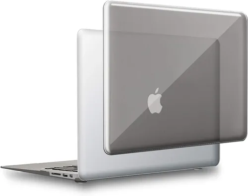 Vista 16 de UESWILL Compatible con carcasa rígida transparente brillante para MacBook Air de 11 pulgadas, modelo A1370 A1465, color negro