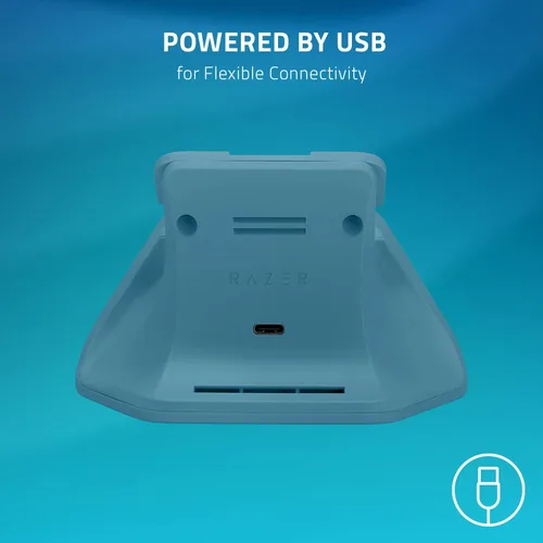 Vista 5 de Razer Universal Quick Charging Stand for Xbox Series XS Magnetic Secure Charging - Perfectly Matches Xbox Wireless Controllers - USB Powered
