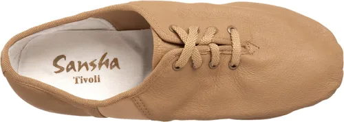 Vista 5 de Sansha Tivoli Zapatos de Jazz de piel con cordones